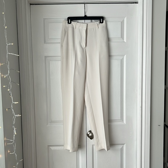 Aritzia Wilfred - “Chopin” High Waisted Cropped Trousers / Dress Pants in White - Picture 1 of 6